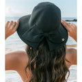 Bow Back Straw Bucket Hat - WonderingCloth