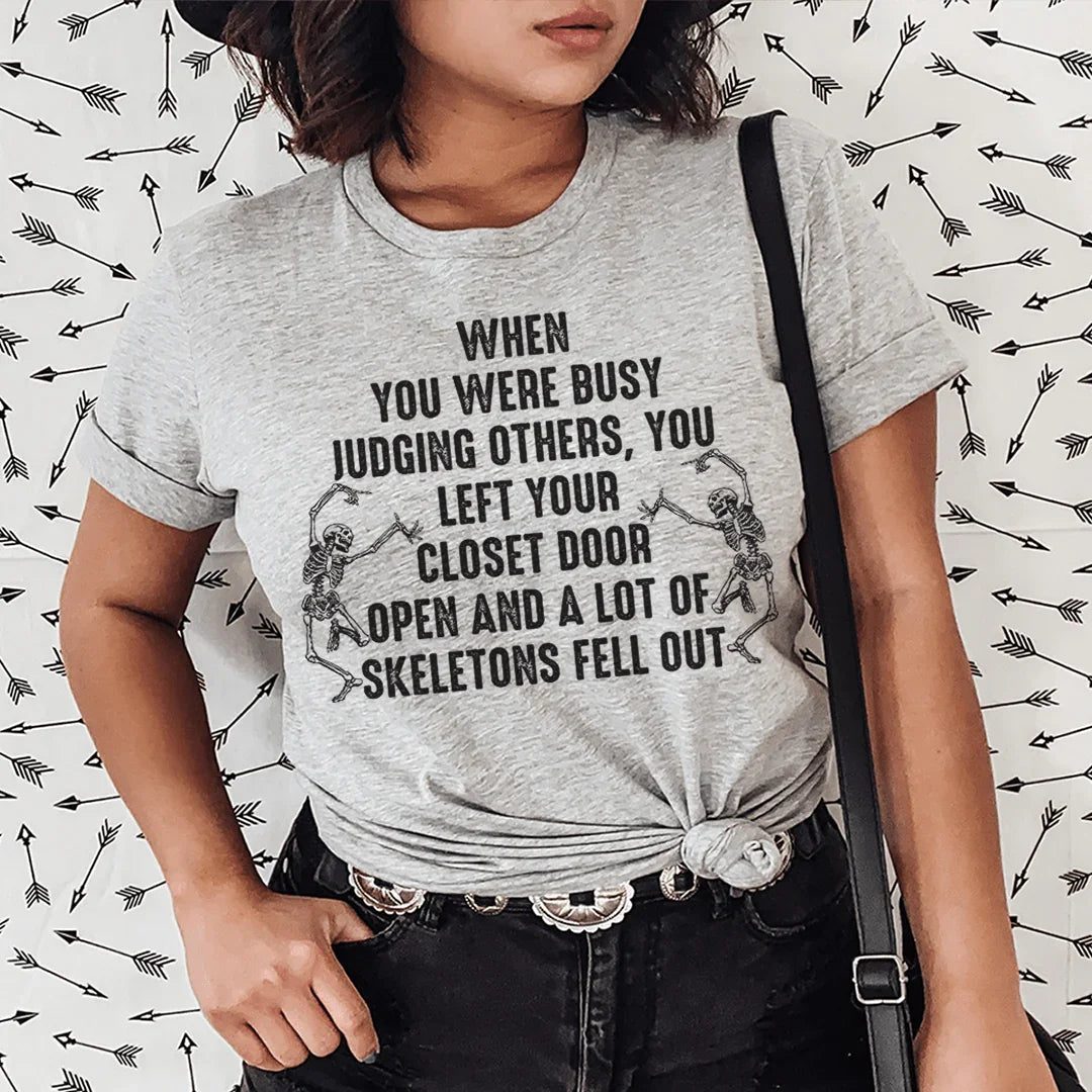 Busy Judging Others Tee - WonderingCloth