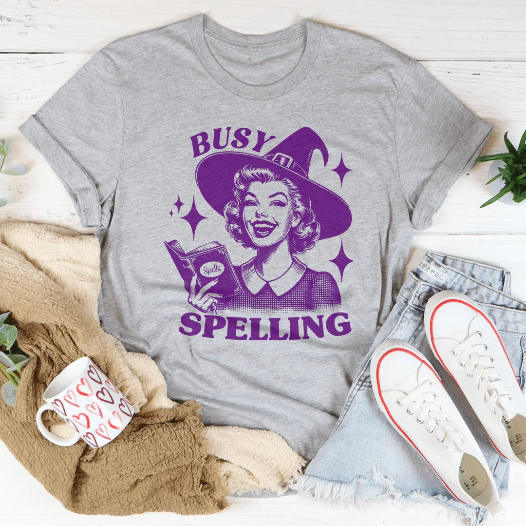 Busy Spelling Tee - WonderingCloth