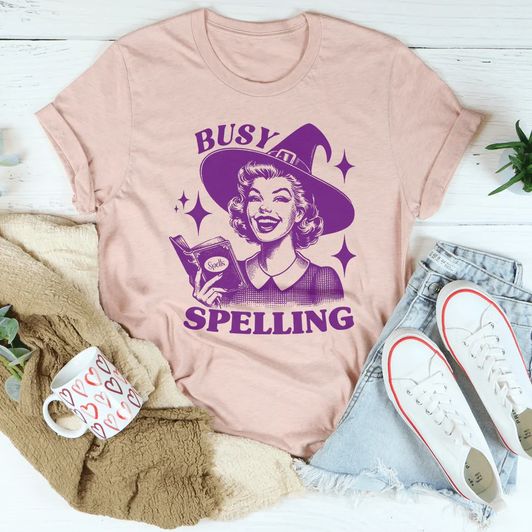 Busy Spelling Tee - WonderingCloth