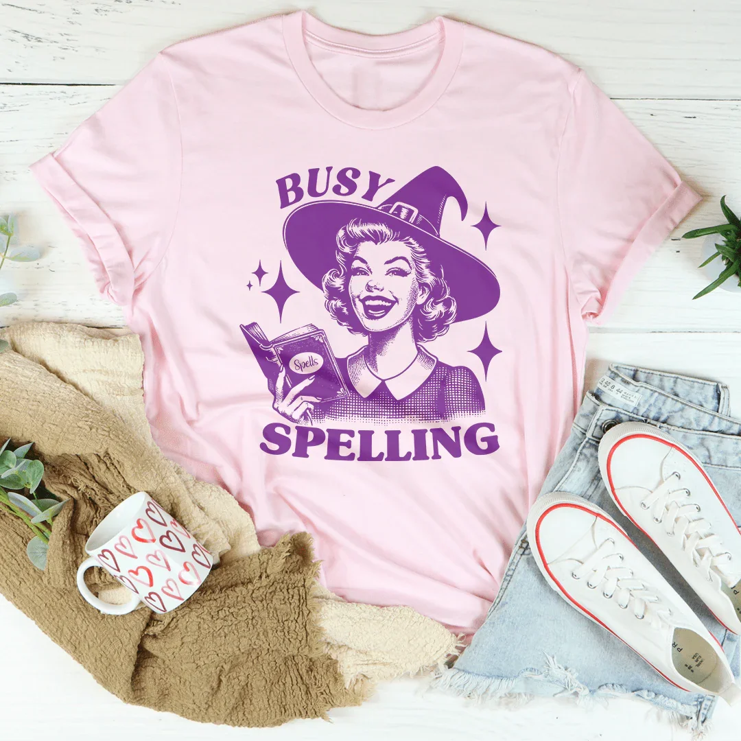 Busy Spelling Tee - WonderingCloth