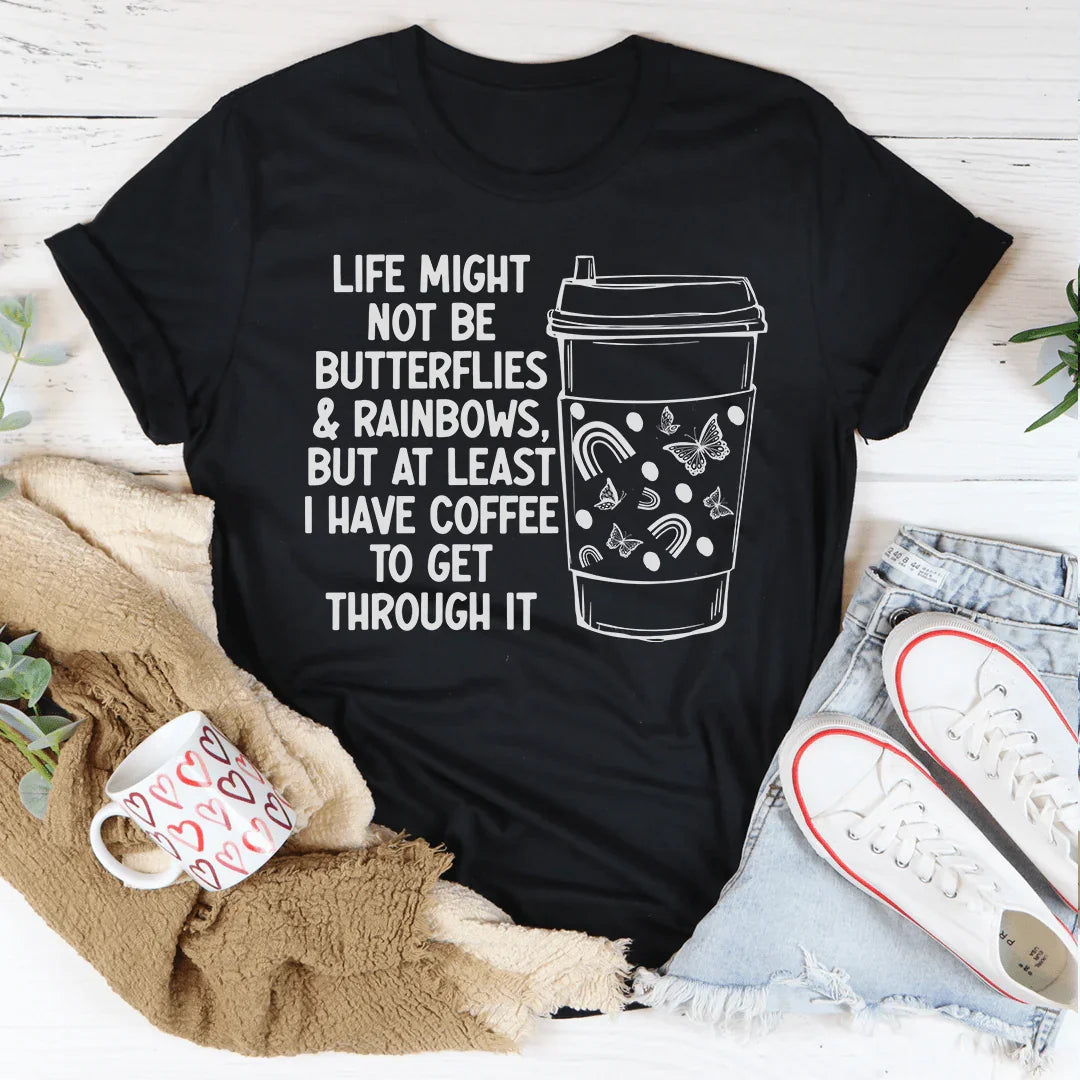 Butterflies And Rainbows Tee - WonderingCloth