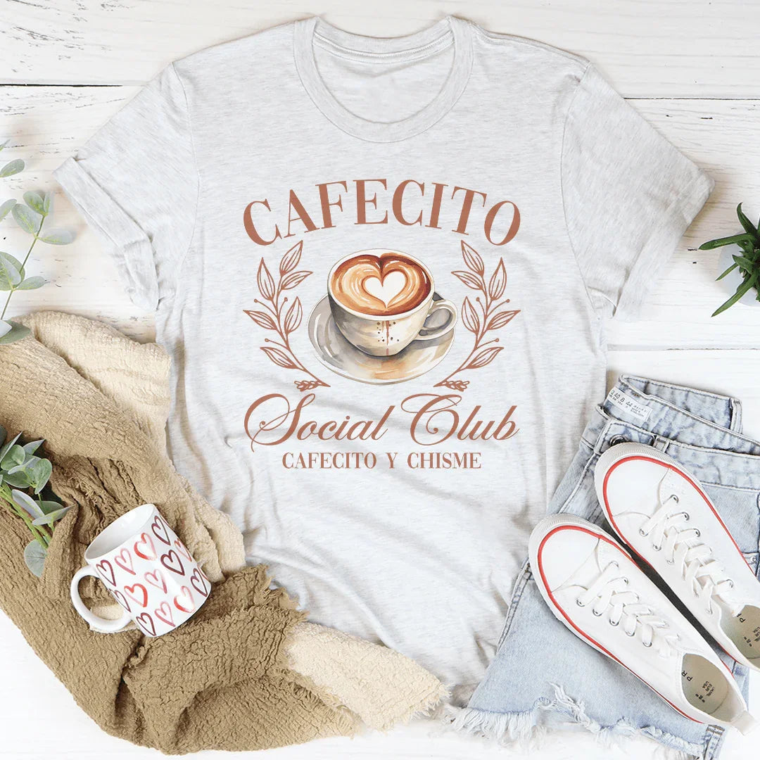 Cafecito Social Club Tee - WonderingCloth