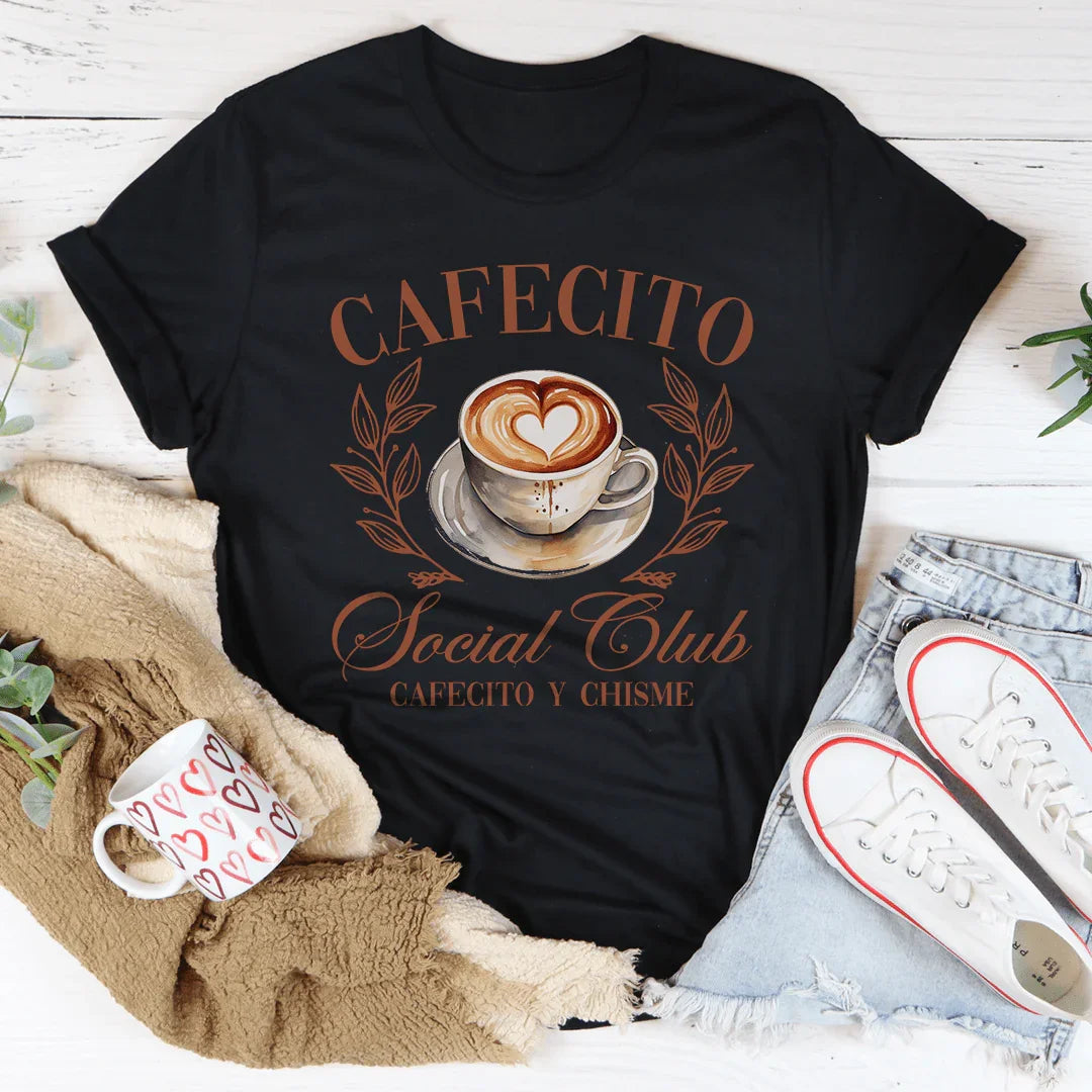 Cafecito Social Club Tee - WonderingCloth