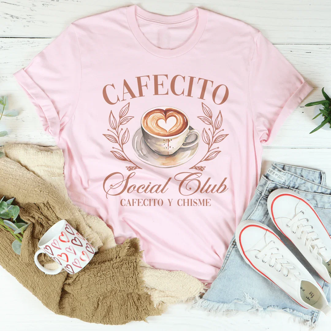 Cafecito Social Club Tee - WonderingCloth