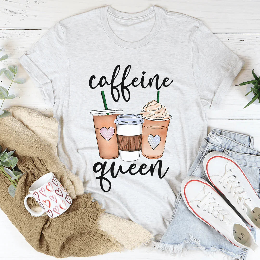Caffeine Queen Tee - WonderingCloth