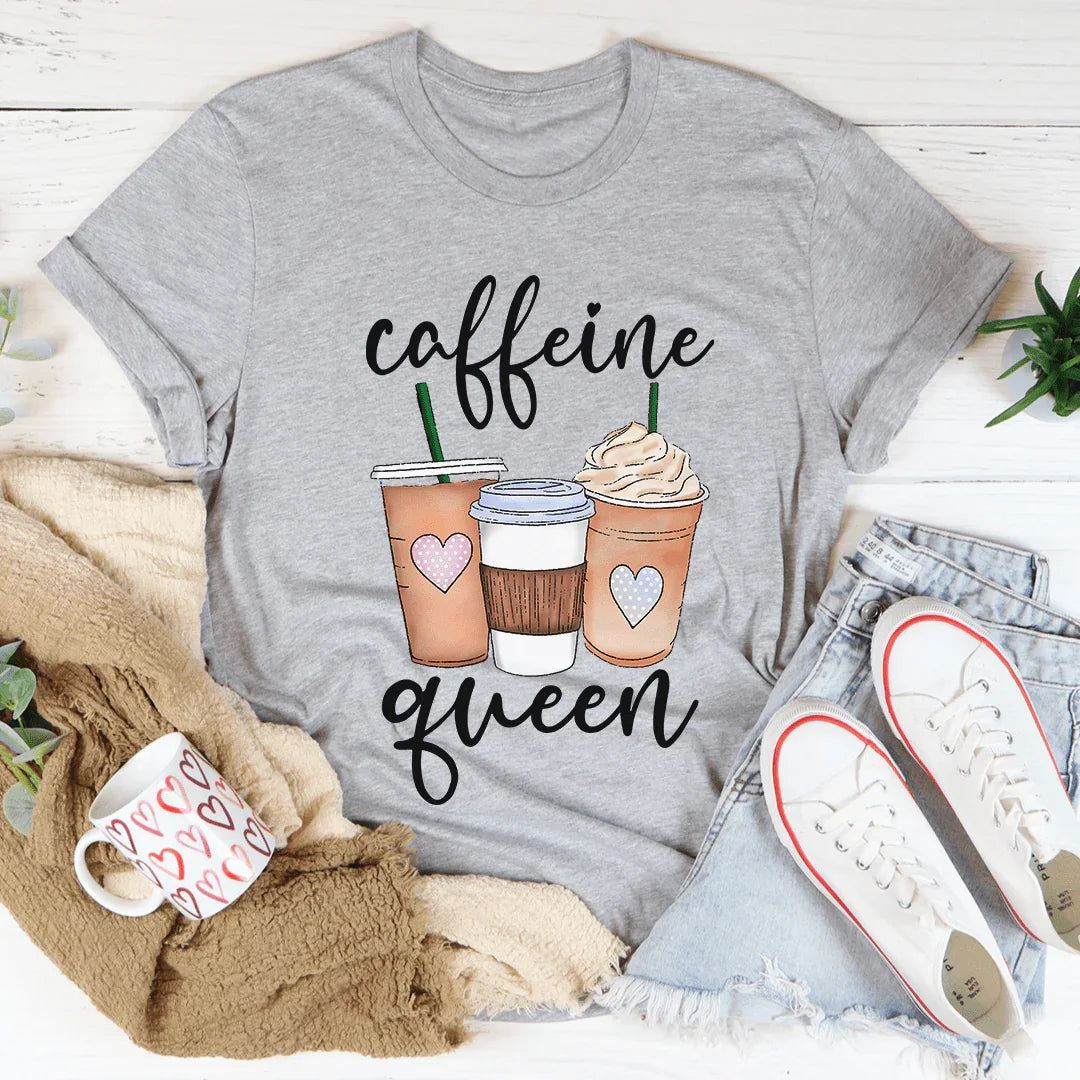 Caffeine Queen Tee - WonderingCloth