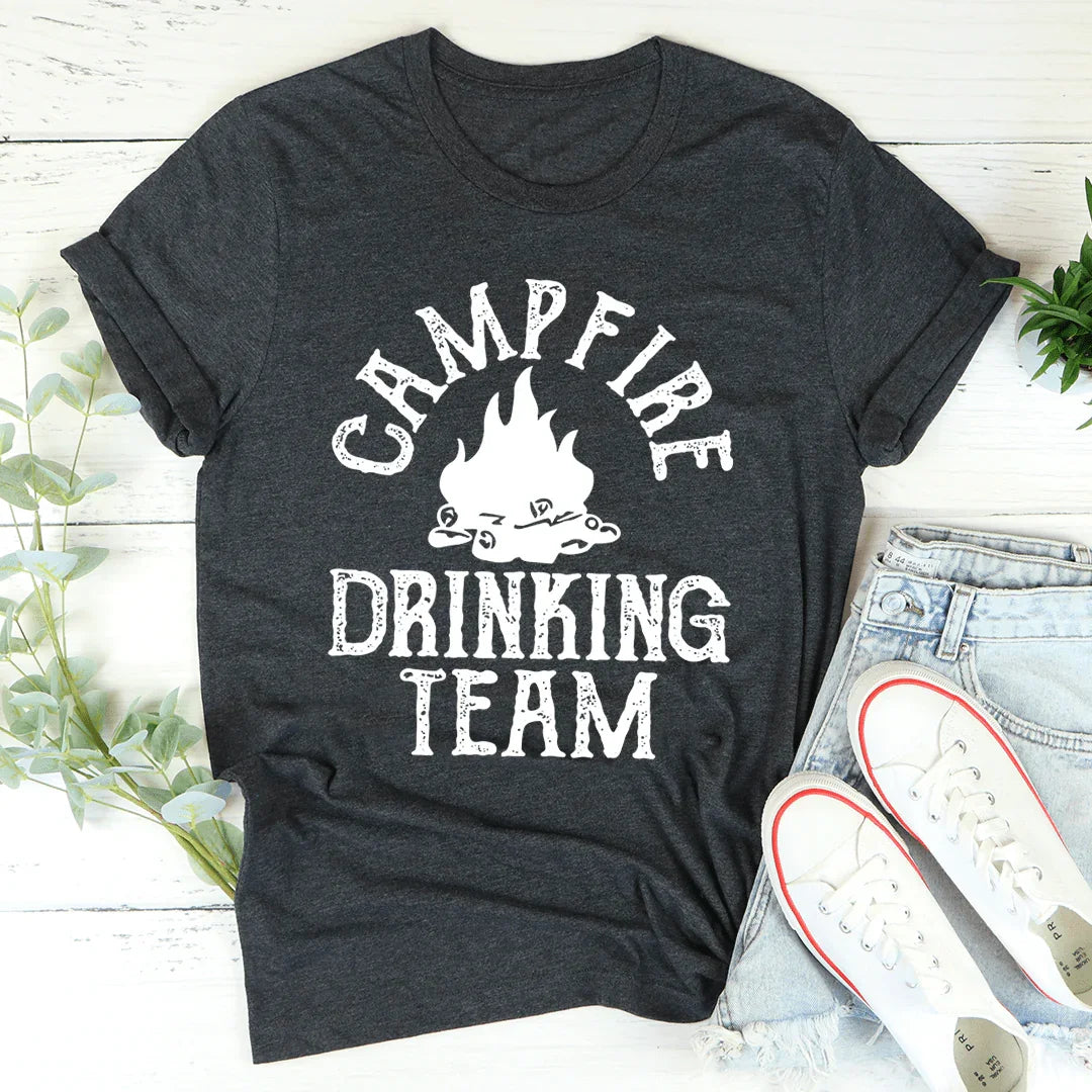 Campfire Drinking Team Tee - WonderingCloth