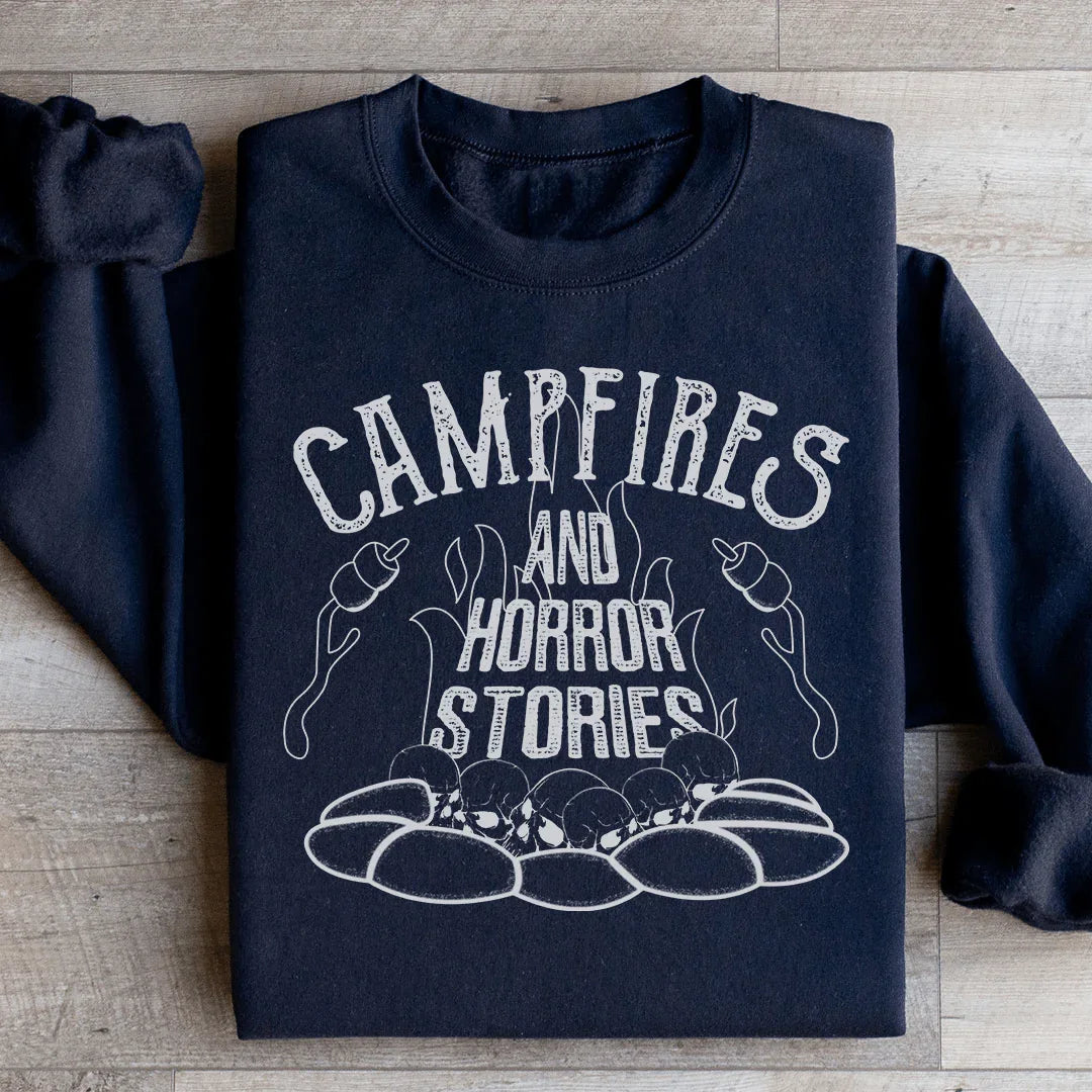 Campfires & Horror Stories Sweatshirt - WonderingCloth