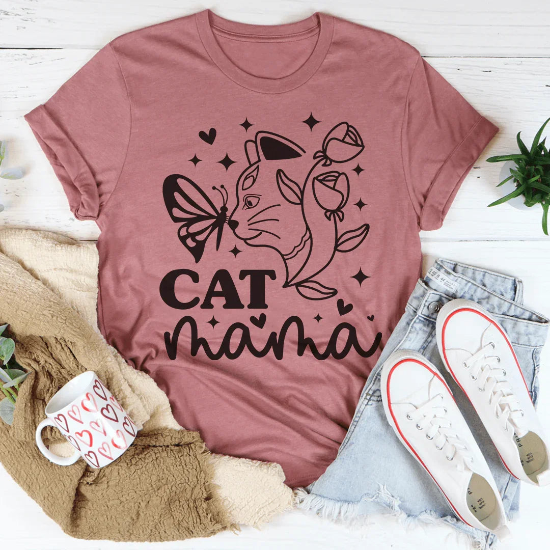 Cat Mama Tee - WonderingCloth