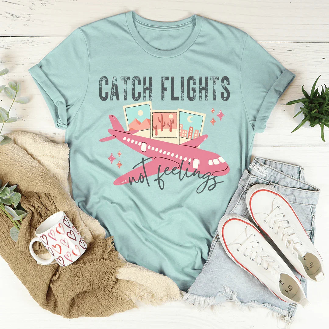 Catch Flights Retro Tee - WonderingCloth