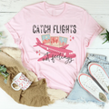 Catch Flights Retro Tee - WonderingCloth