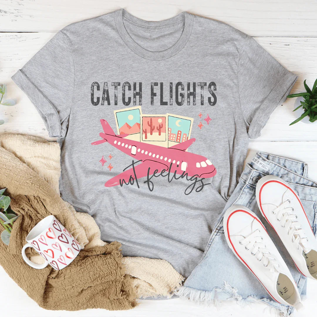 Catch Flights Retro Tee - WonderingCloth