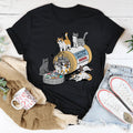 Cats Happy Pills Tee - WonderingCloth