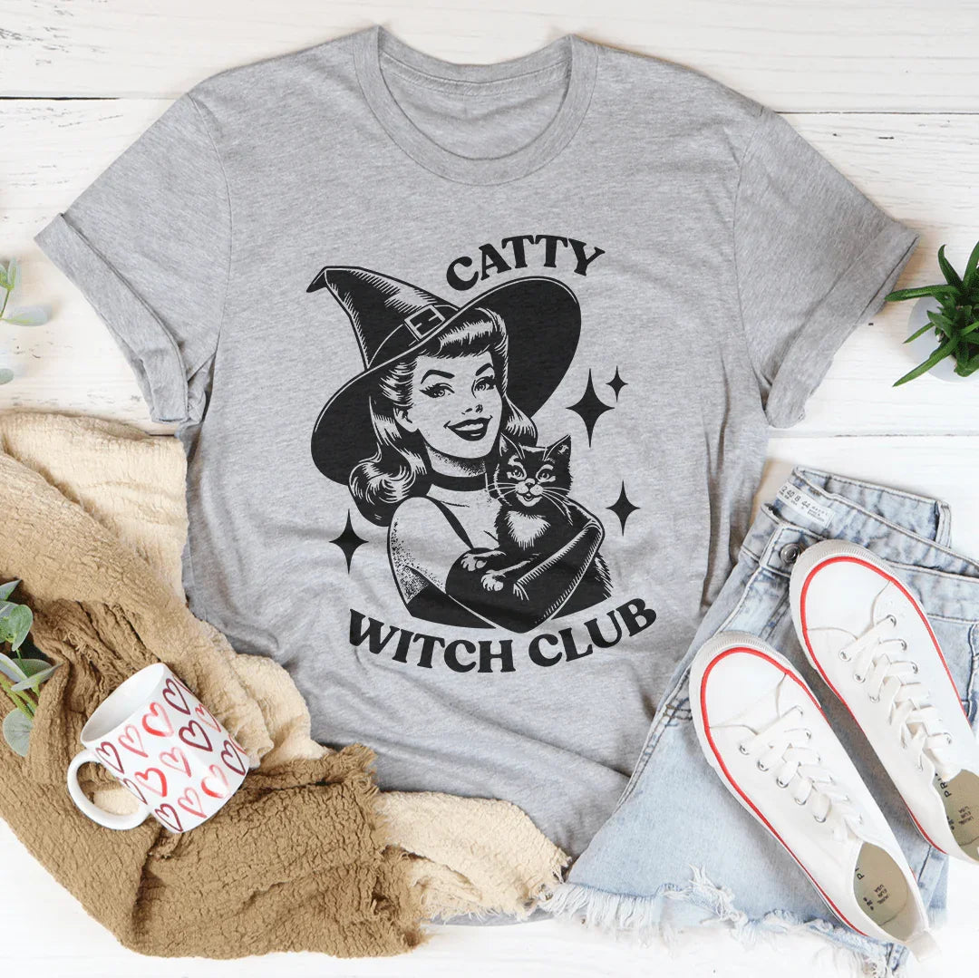 Catty witch club Tee - WonderingCloth