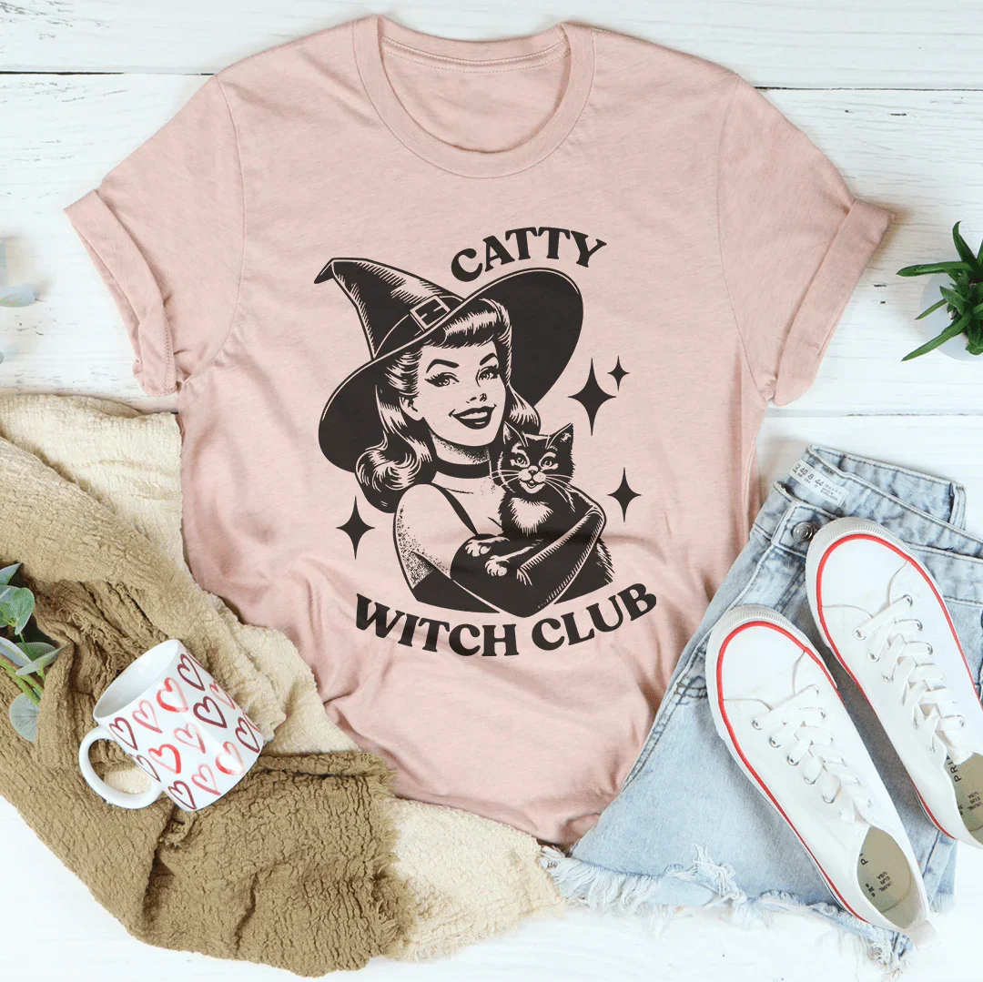 Catty witch club Tee - WonderingCloth