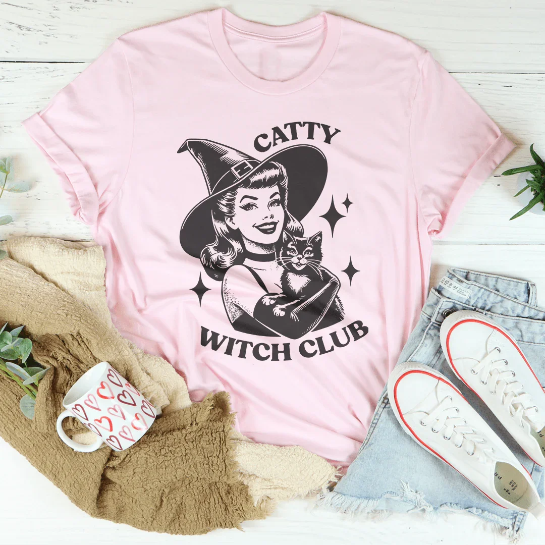 Catty witch club Tee - WonderingCloth
