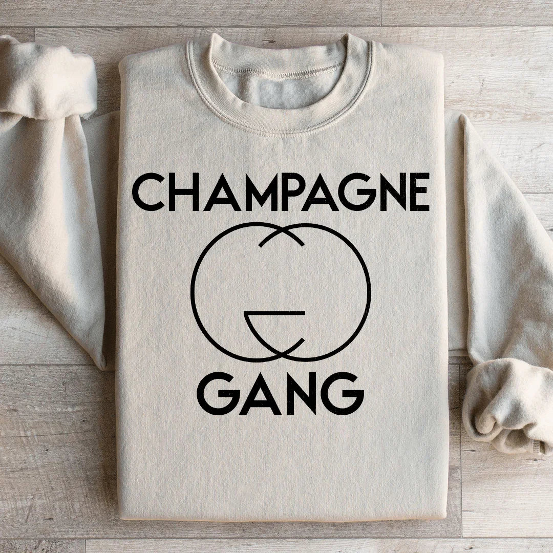 Champagne Gang Sweatshirt - WonderingCloth