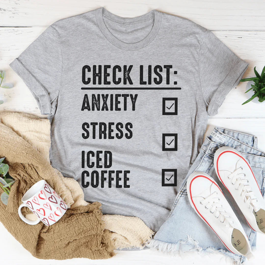 Check List Tee - WonderingCloth