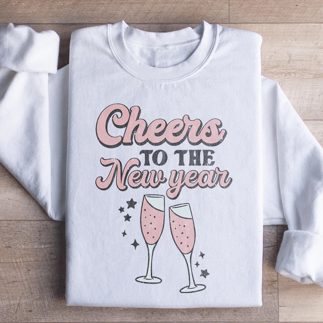Cheers To The New Year Sweatshirt - WonderingCloth