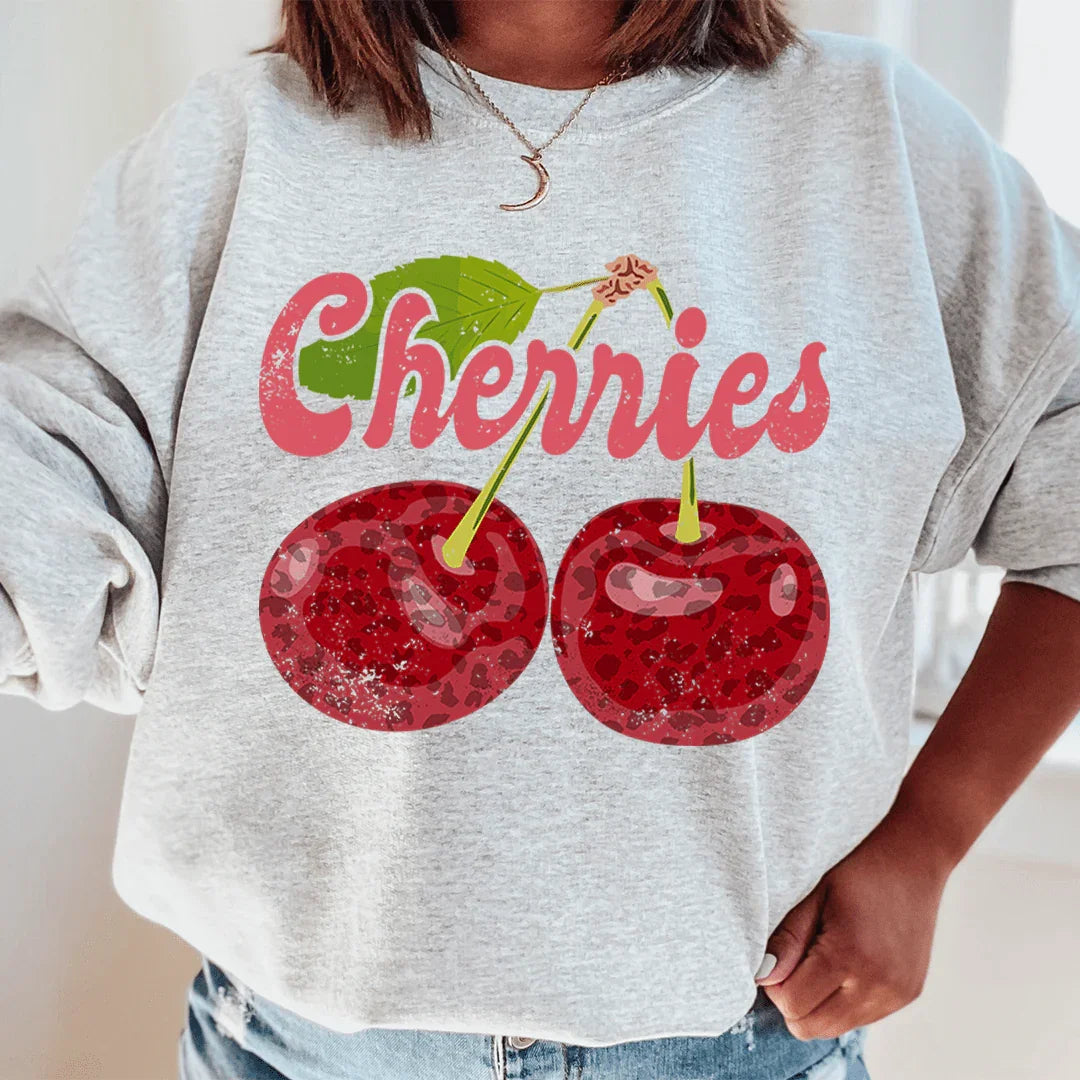 Cherries Sweatshirt - WonderingCloth