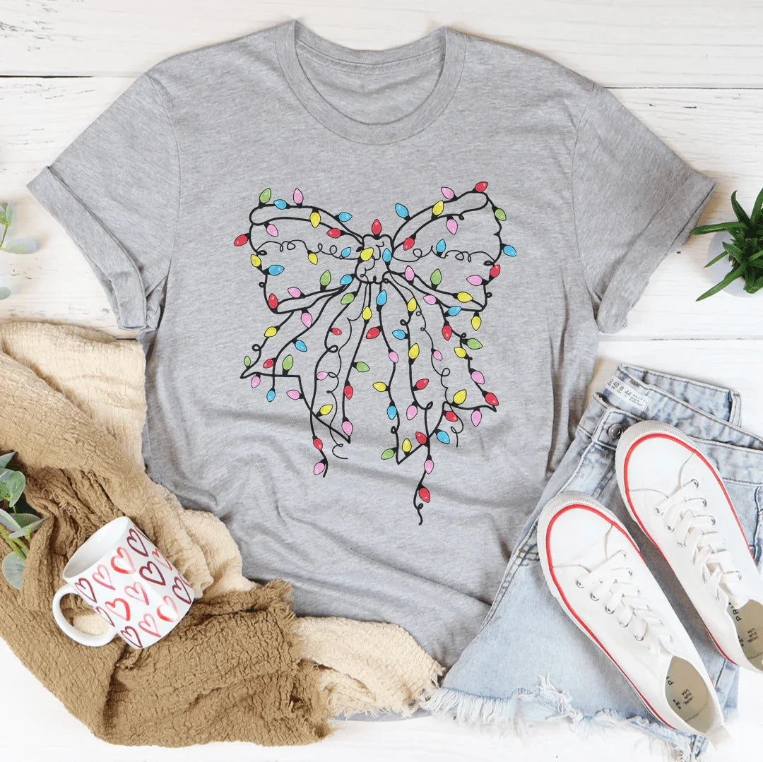 Christmas Bow Tee - WonderingCloth