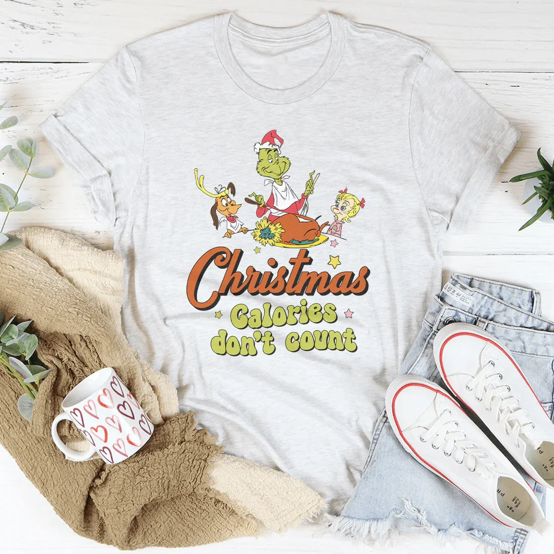Christmas Calories Don't Count Tee - WonderingCloth