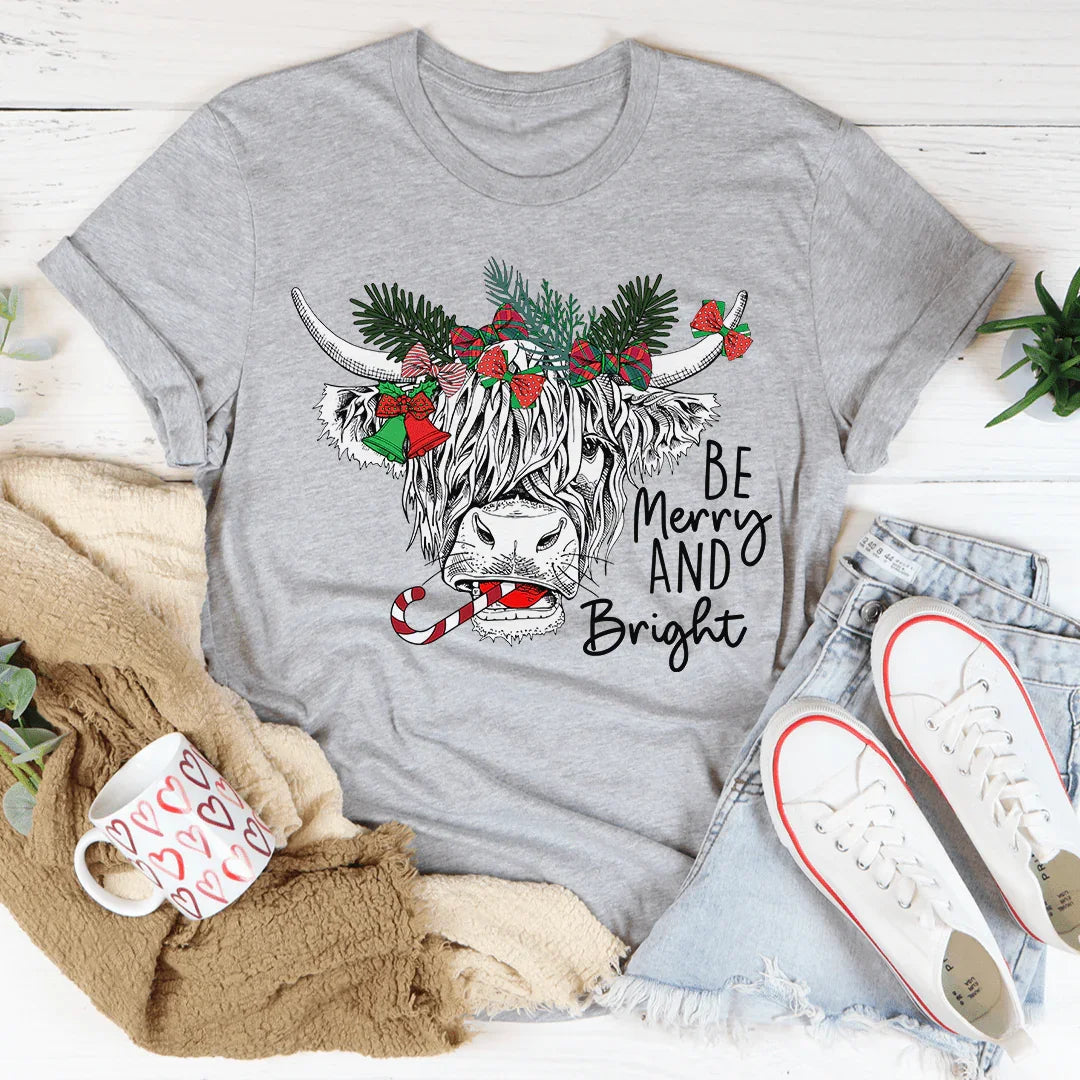 Christmas Cow Tee - WonderingCloth