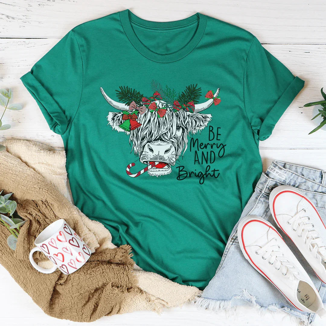 Christmas Cow Tee - WonderingCloth
