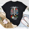 Christmas Pregnant Skeleton Tee - WonderingCloth