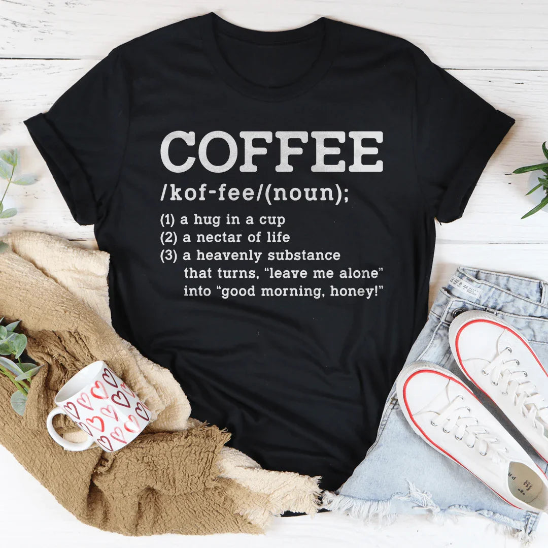 Coffee Definition Tee - WonderingCloth