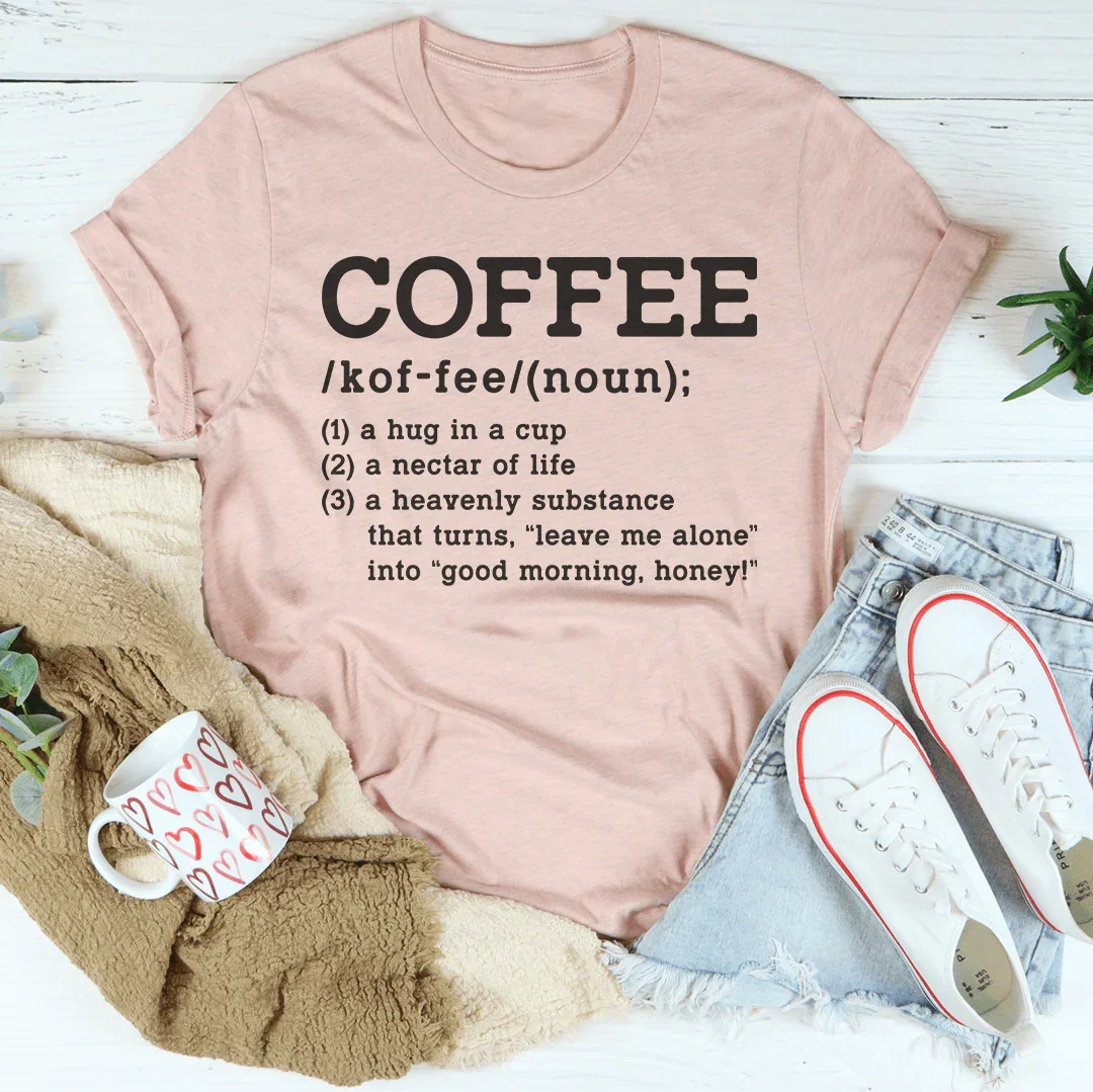 Coffee Definition Tee - WonderingCloth