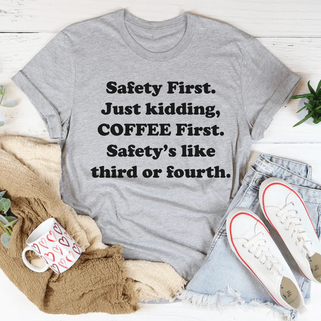 Coffee First Tee - WonderingCloth