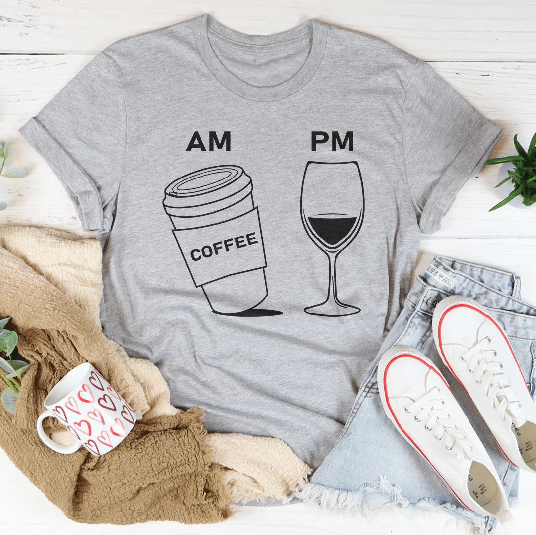 Coffee & Wine Tee - WonderingCloth