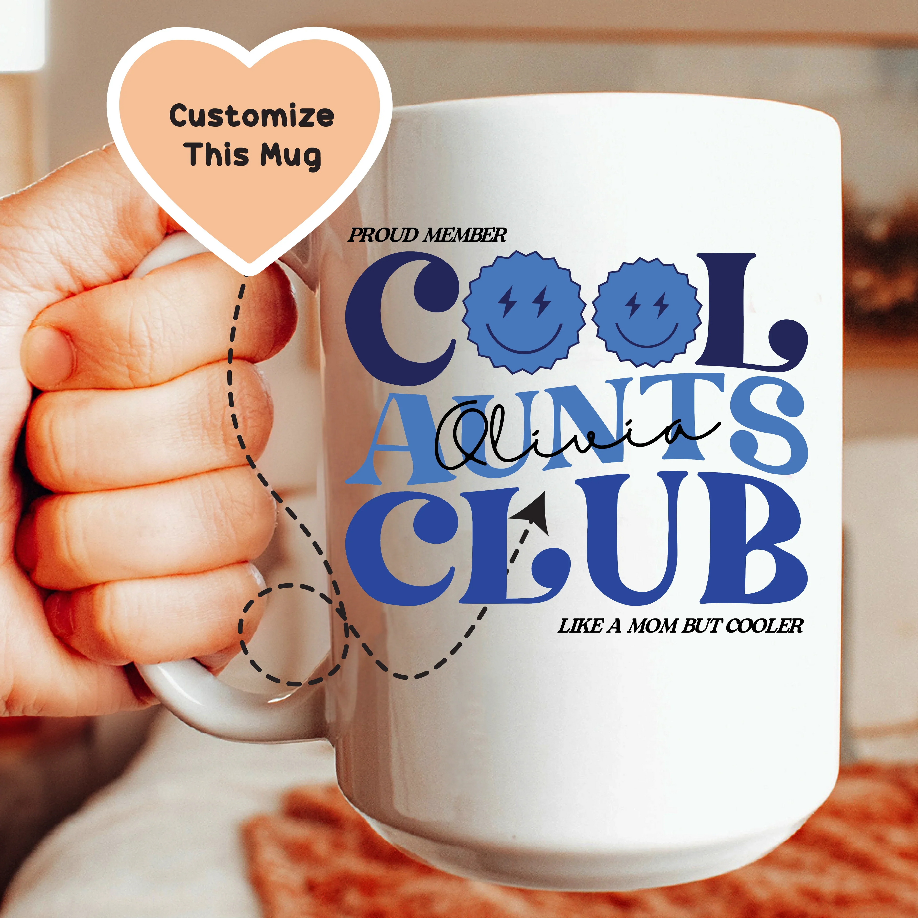 Cool Aunts Club Custom Mug - WonderingCloth