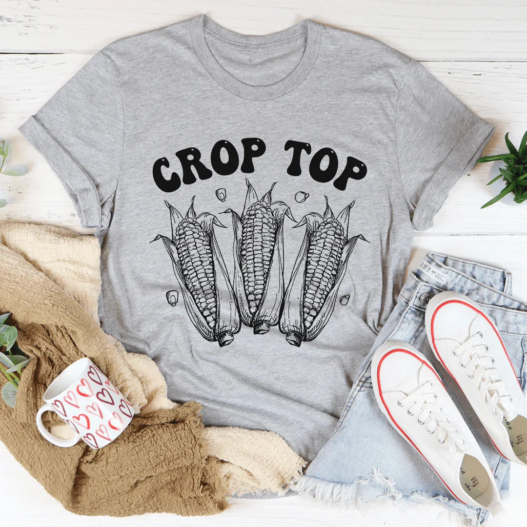 Corn Crop Top Tee - WonderingCloth