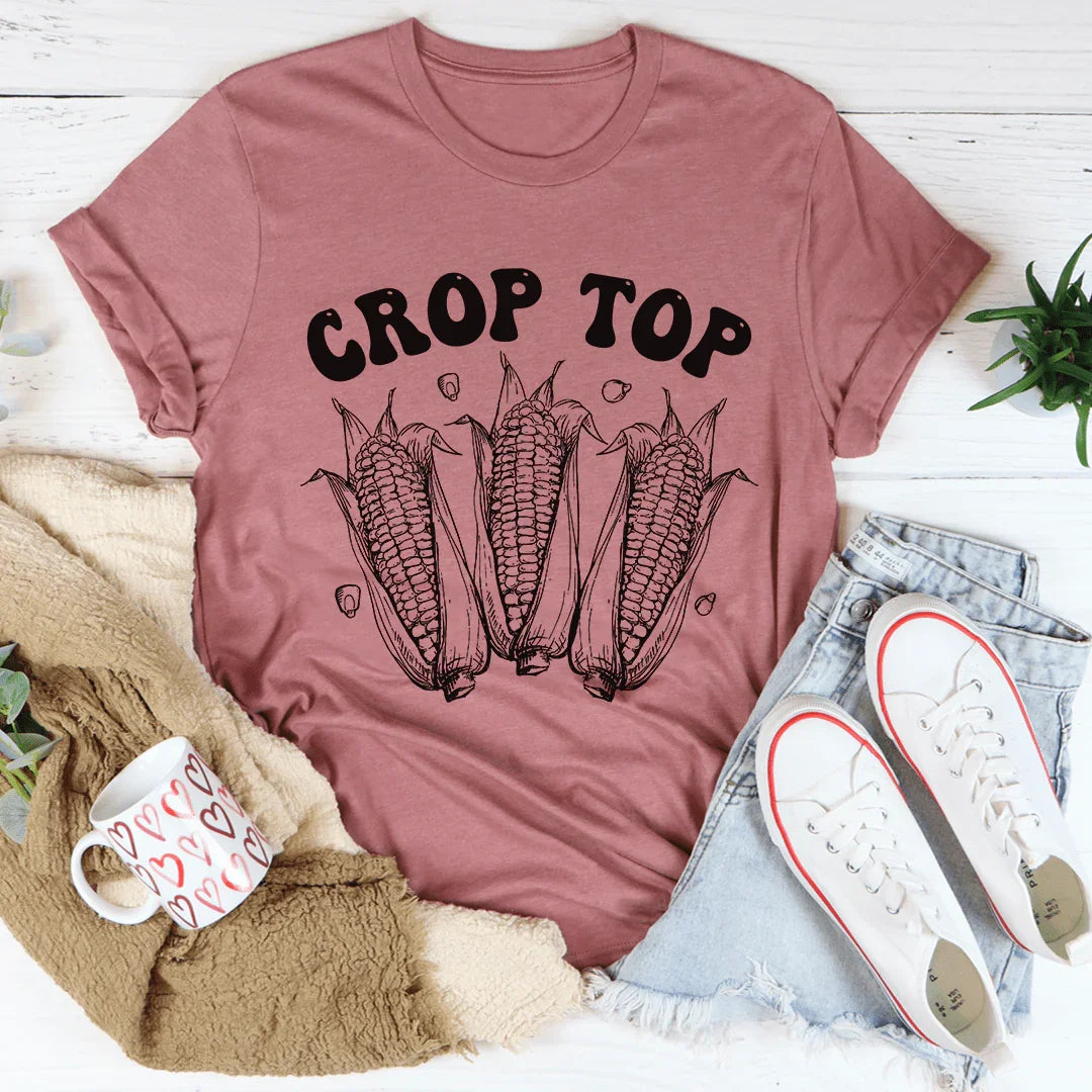 Corn Crop Top Tee - WonderingCloth