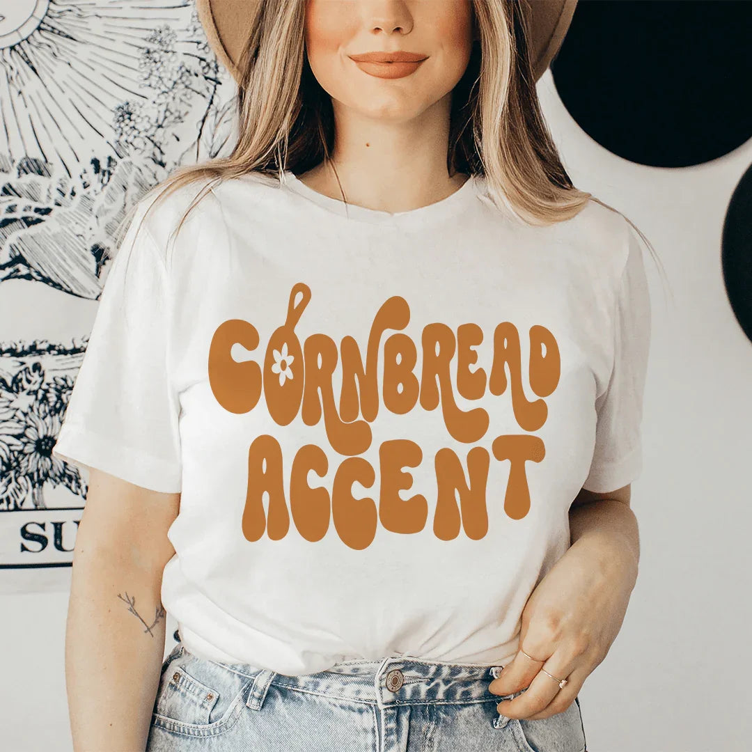 Cornbread Accent Tee - WonderingCloth
