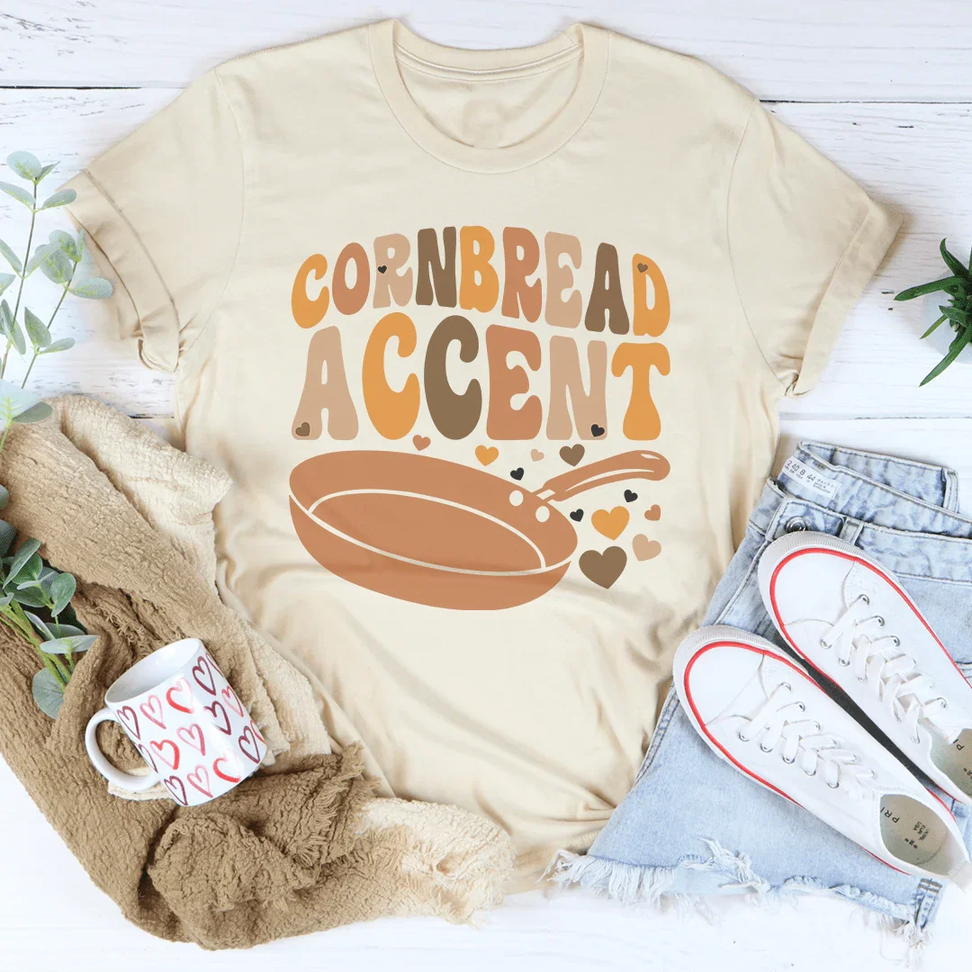 Cornbread Accent Tee - WonderingCloth