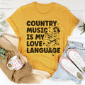 Country Music Is my Love Language Tee - WonderingCloth