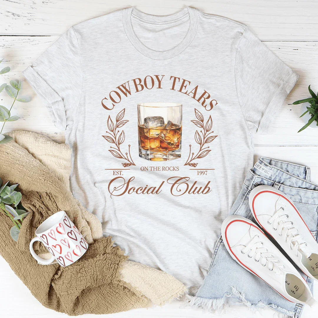 Cowboy Tears Social Club Tee - WonderingCloth