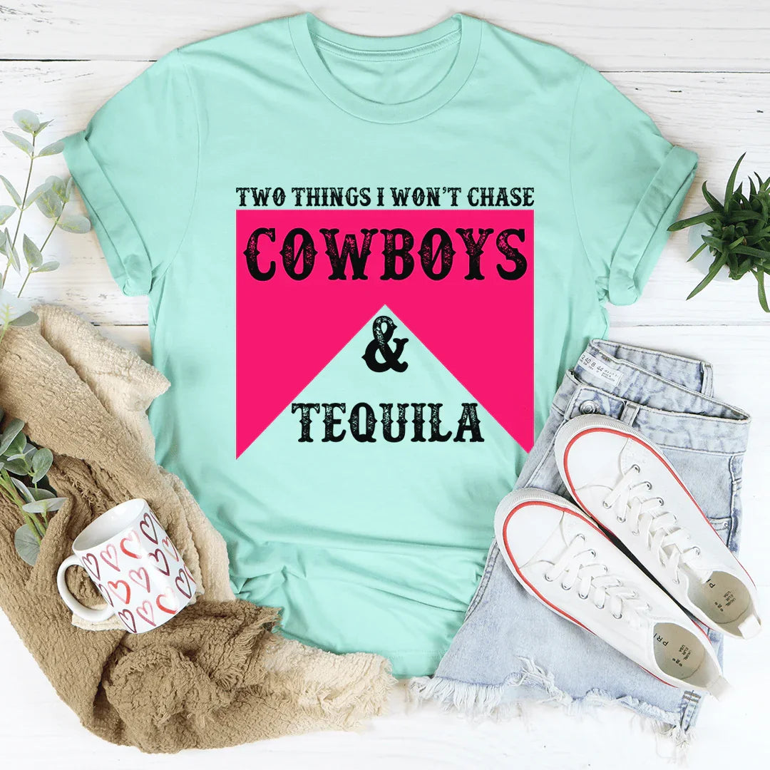 Cowboys & Tequila Tee - WonderingCloth
