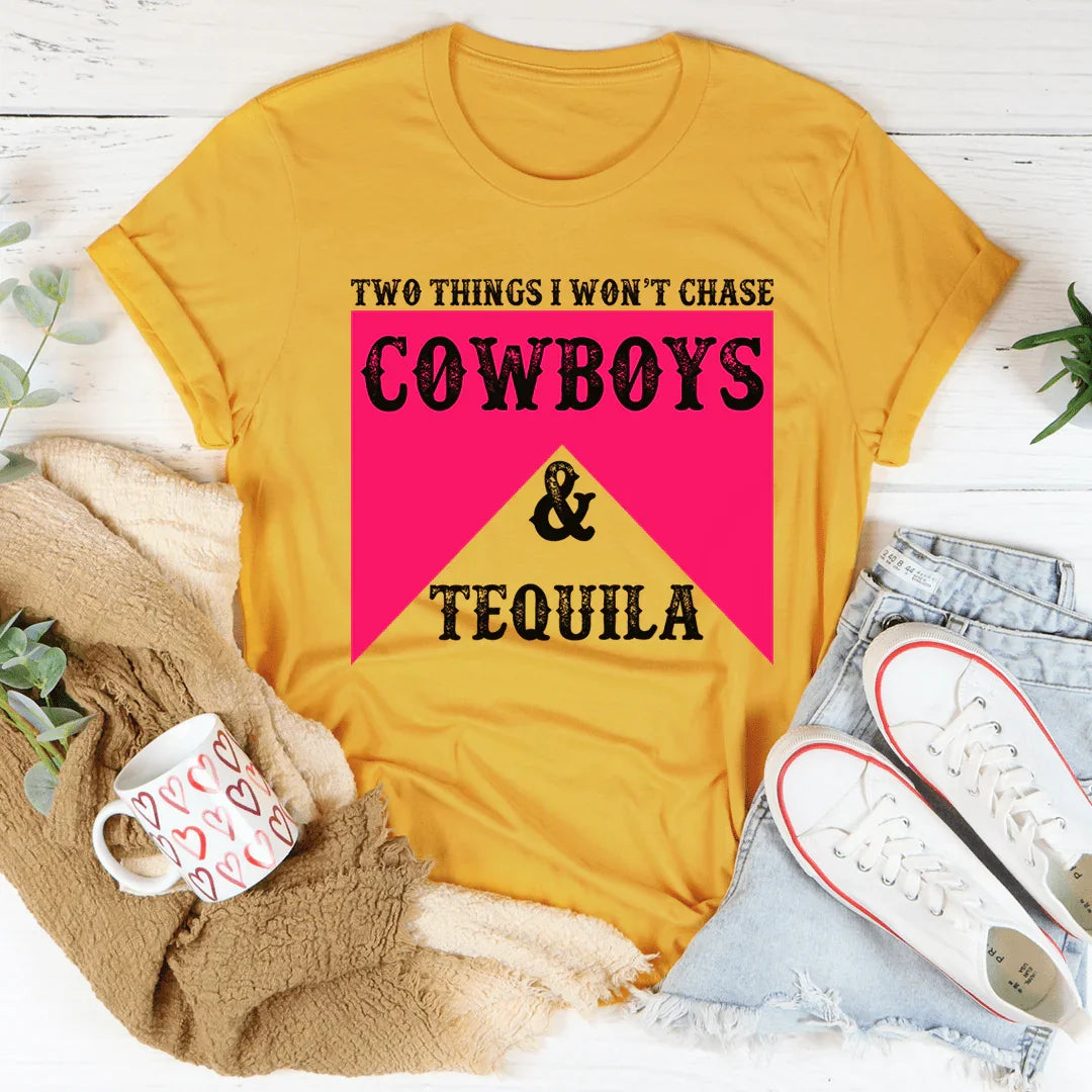 Cowboys & Tequila Tee - WonderingCloth