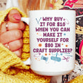 Crafty Girl Ceramic Mug 15 oz - WonderingCloth