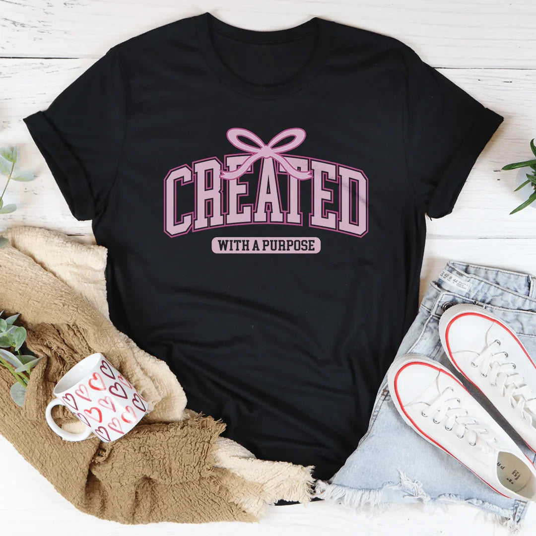 Created With A Purpose Tee - WonderingCloth