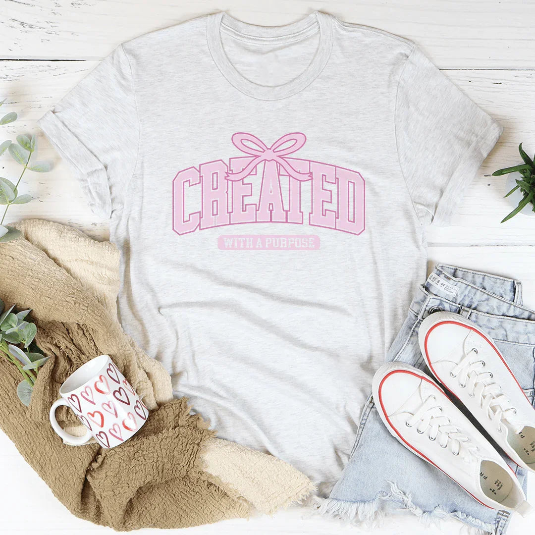 Created With A Purpose Tee - WonderingCloth