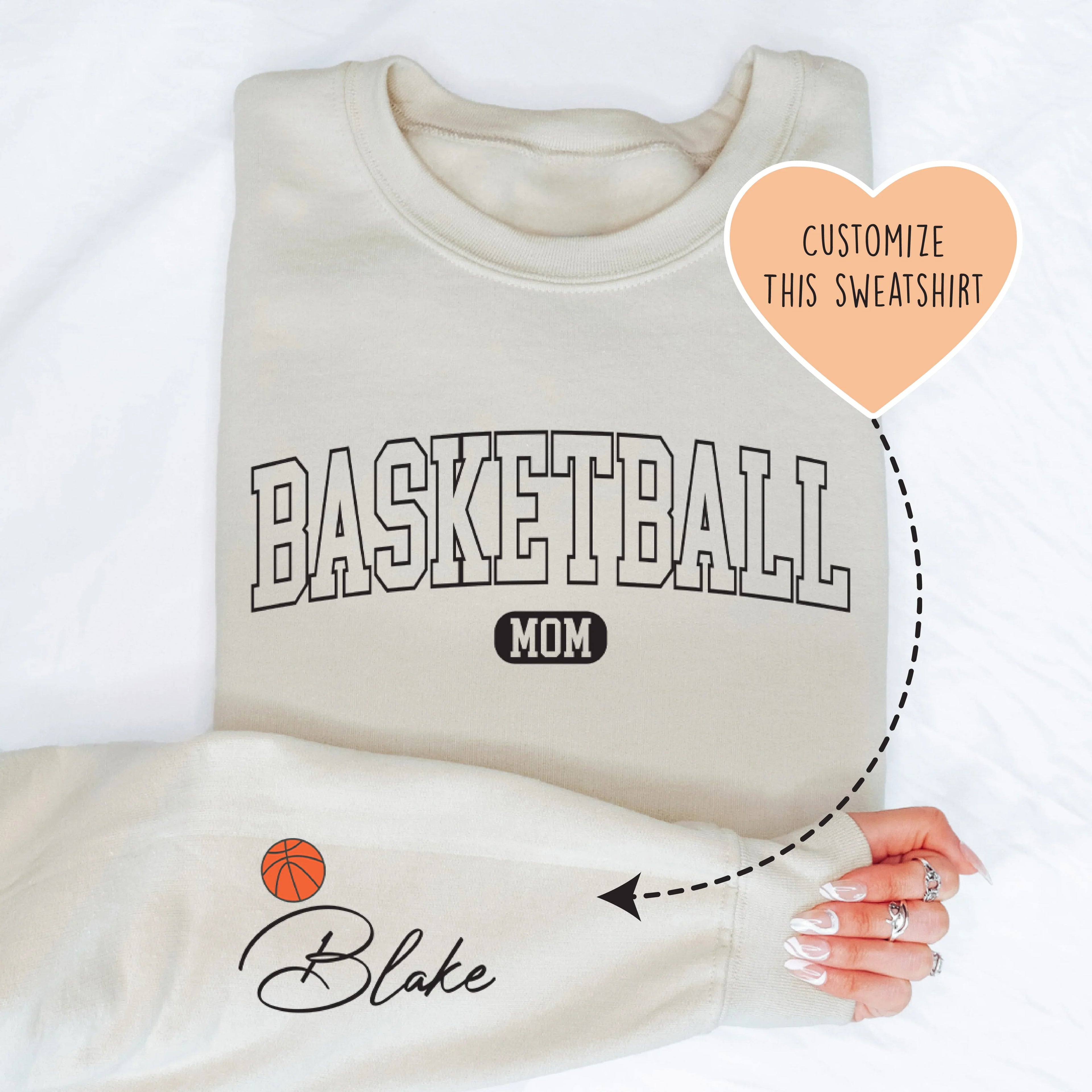 Custom Basketball Mom Sweatshirt - WonderingCloth