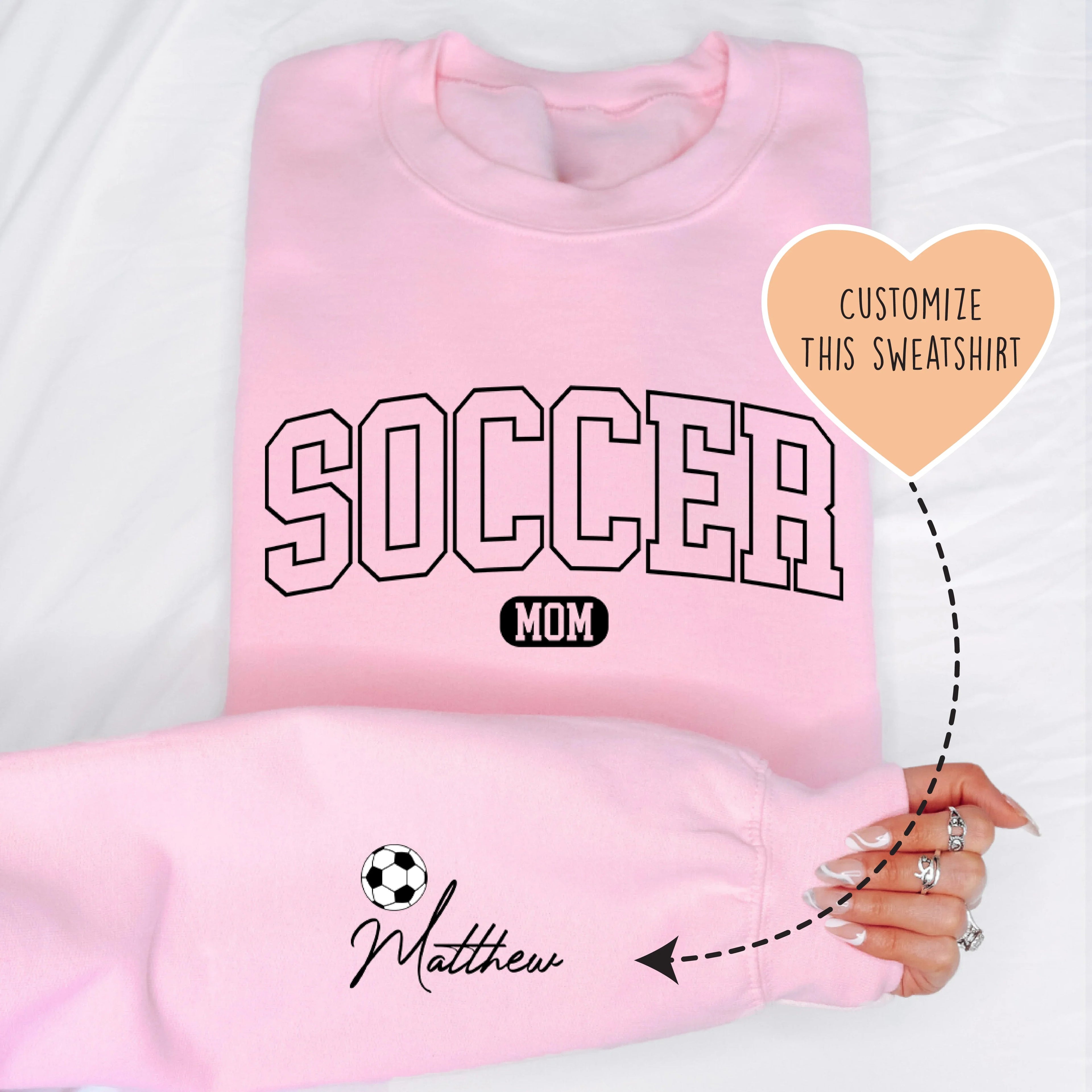 Custom Soccer Mom Sweatshirt - WonderingCloth