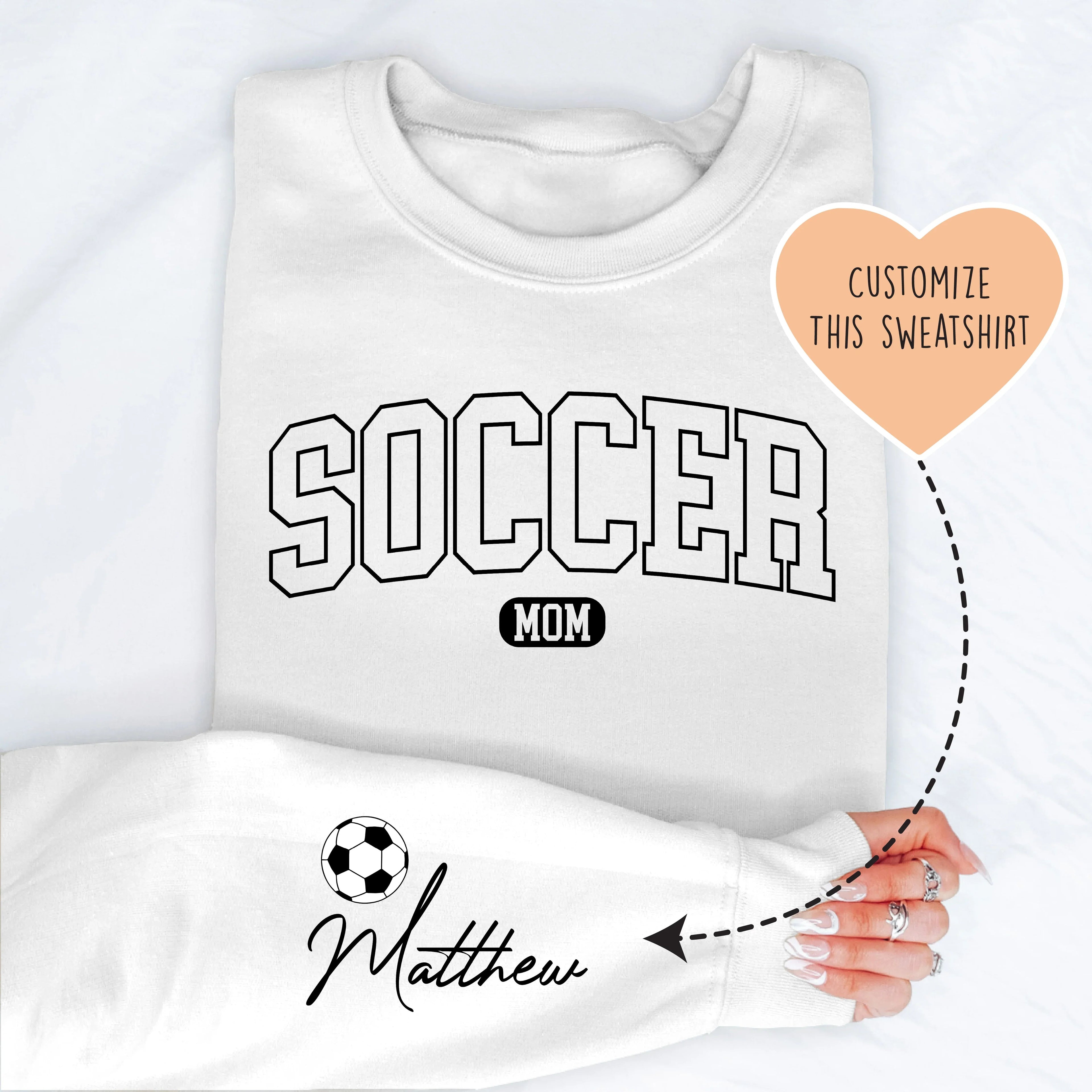 Custom Soccer Mom Sweatshirt - WonderingCloth
