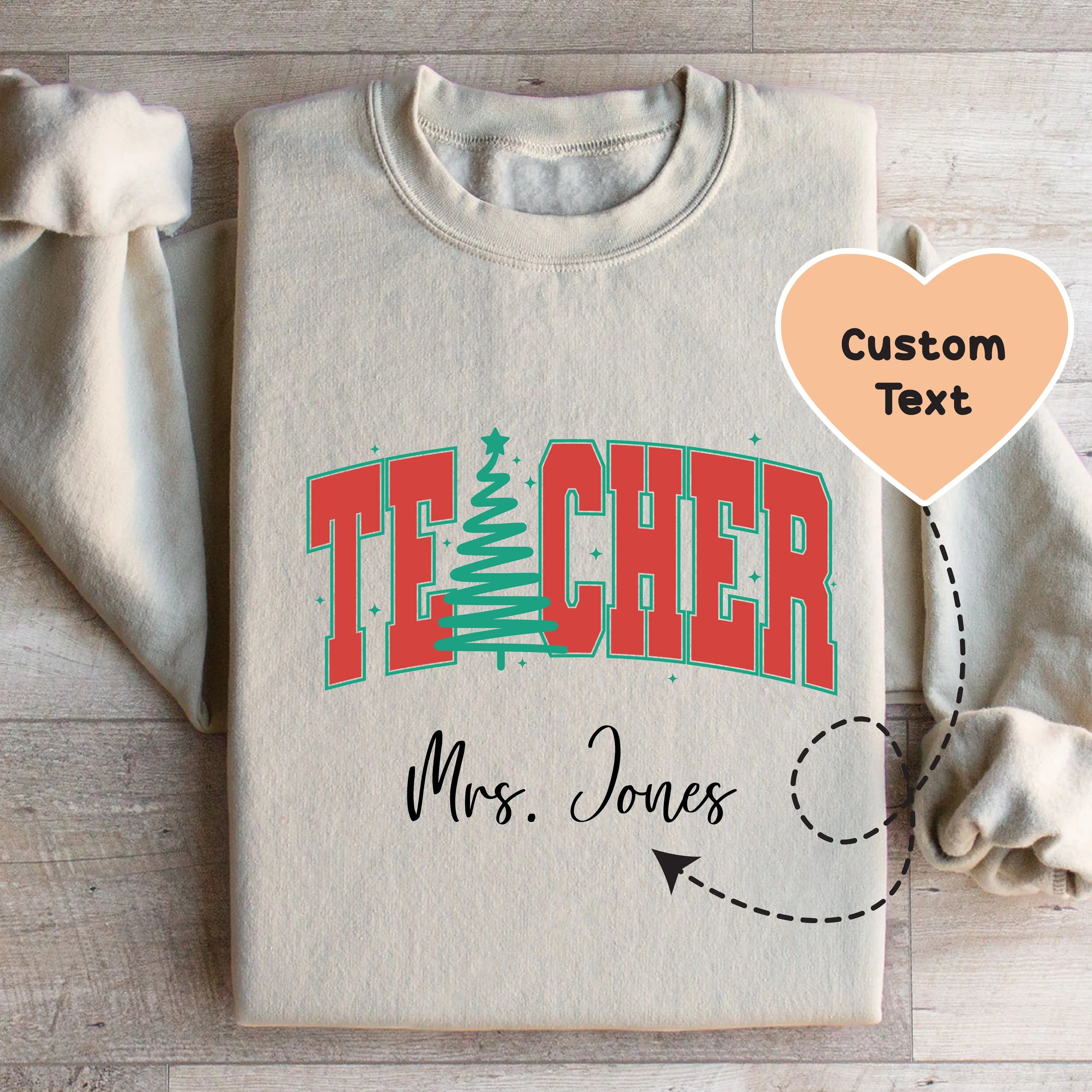 Custom Teacher Sweatshirt - WonderingCloth